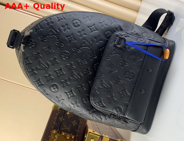 Louis Vuitton Racer Slingbag in Black Monogram Shadow Calf Leather M46107 Replica