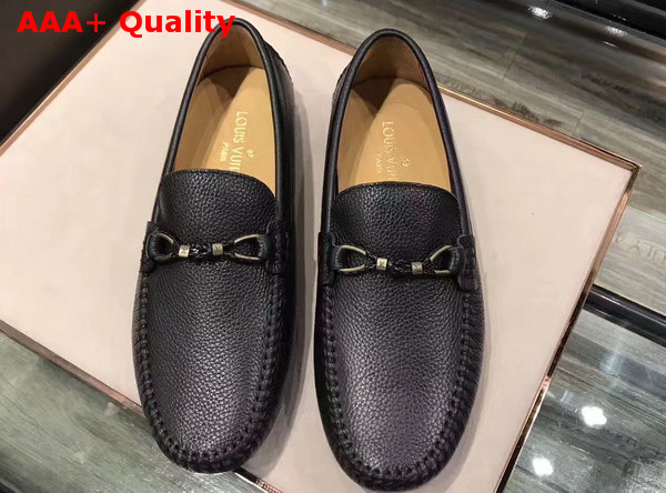 Louis Vuitton Raspail Moccasin Black Calfskin Replica