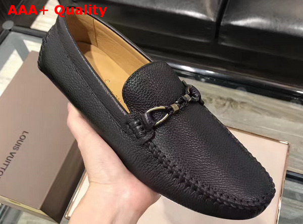 Louis Vuitton Raspail Moccasin Black Calfskin Replica