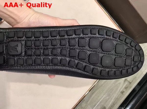 Louis Vuitton Raspail Moccasin Black Calfskin Replica