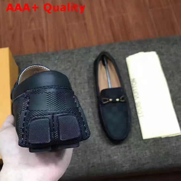 Louis Vuitton Raspail Moccasin Black Damier Embossed Calfskin Replica