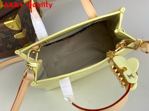 Louis Vuitton Reade PM Bag in Chic and Yellow Monogram Vernis Leather Replica