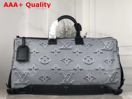 Louis Vuitton Reversible Keepall Bandouliere 50 Rainbow and Grey Black M44939 Replica