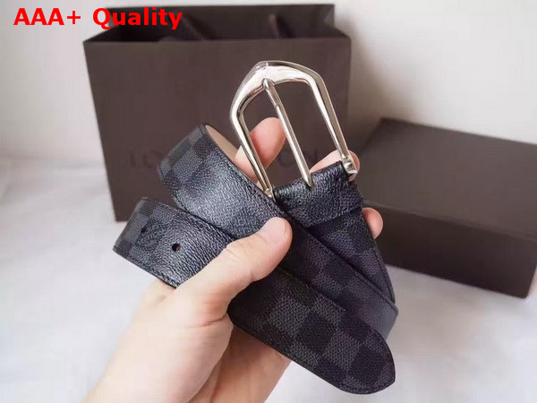 Louis Vuitton Riveted 35mm Belt Damier Graphite Replica