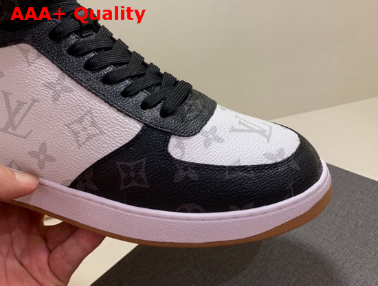 Louis Vuitton Rivoli Sneaker Boot Monogram Canvas Louis Vuitton Signature on the Velcro Strap 1A44VT Replica