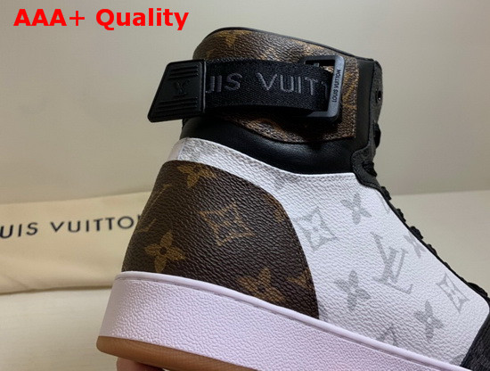 Louis Vuitton Rivoli Sneaker Boot Monogram Canvas Louis Vuitton Signature on the Velcro Strap 1A44VT Replica