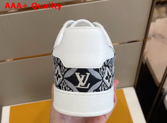 Louis Vuitton Rivoli Sneaker White Calf Leather and Jacquard Textile Replica