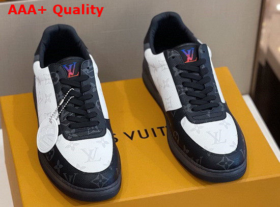 Louis Vuitton Rivoli Sneaker White and Gray Monogram Canvas Replica