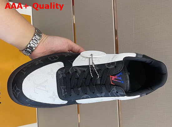 Louis Vuitton Rivoli Sneaker White and Gray Monogram Canvas Replica