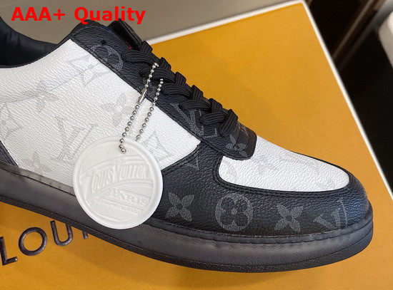 Louis Vuitton Rivoli Sneaker White and Gray Monogram Canvas Replica