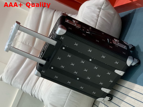 Louis Vuitton Rolling Trunk Black and Silver LV Blason Calfskin M11067 Replica