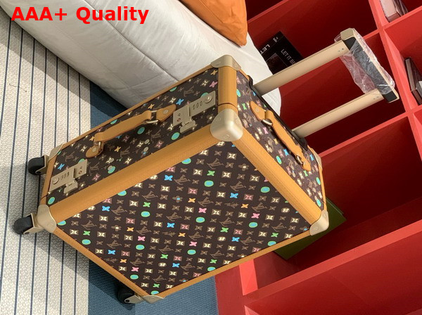 Louis Vuitton Rolling Trunk Chocolate Monogram Craggy Coated Canvas M25241 Replica