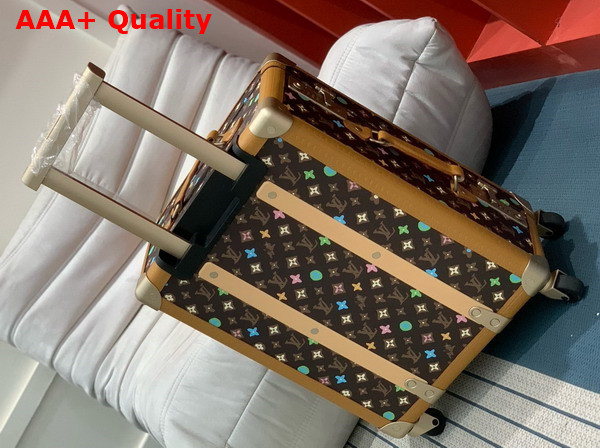 Louis Vuitton Rolling Trunk Chocolate Monogram Craggy Coated Canvas M25241 Replica