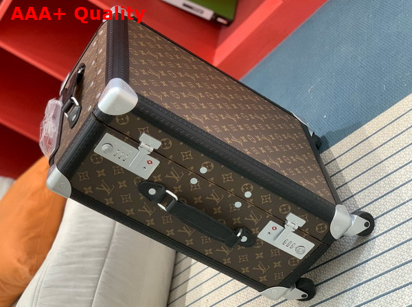 Louis Vuitton Rolling Trunk in Monogram Coated Canvas Replica