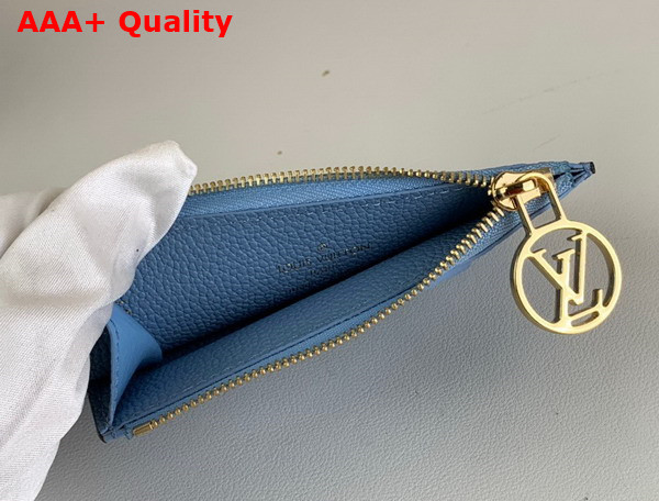 Louis Vuitton Romy Card Holder Bleu Nuage Monogram Empreinte Leather M82045 Replica