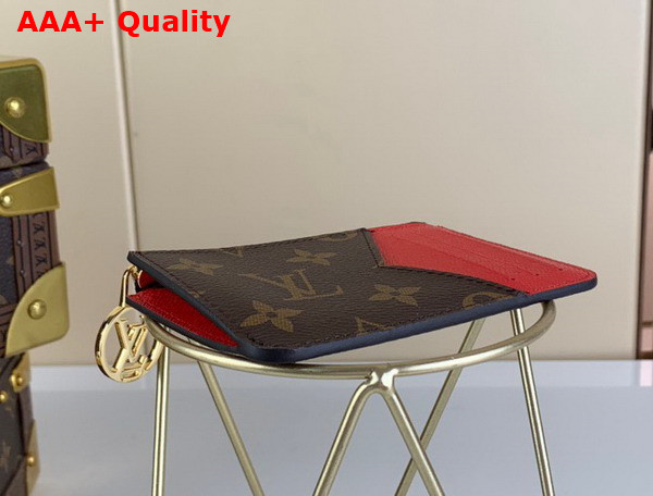 Louis Vuitton Romy Card Holder Red Monogram Canvas M81881 Replica