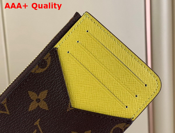 Louis Vuitton Romy Card Holder Yellow Monogram Canvas M81882 Replica