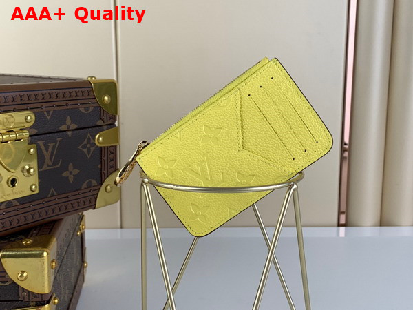 Louis Vuitton Romy Card Holder Yellow Monogram Empreinte Leather M82044 Replica