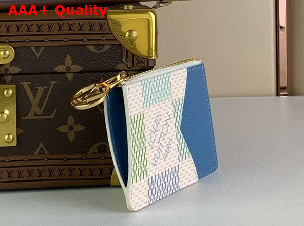 Louis Vuitton Romy Card Holder in Pistachio Green Damier Coated Canvas N40639 Replica