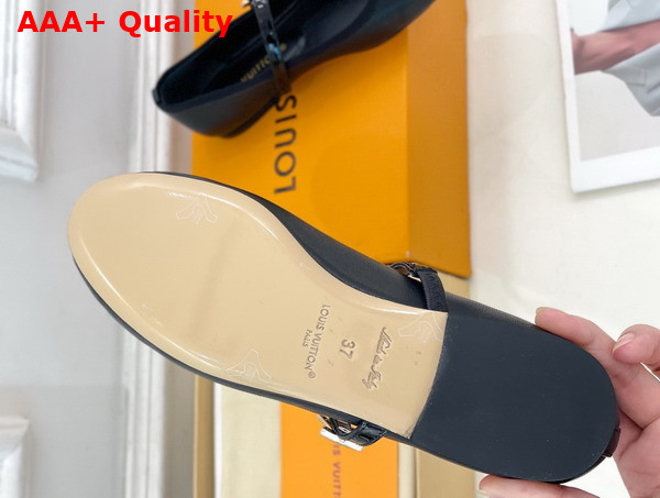 Louis Vuitton Romy Flat Ballerina in Black Lambskin 1ACUKM Replica