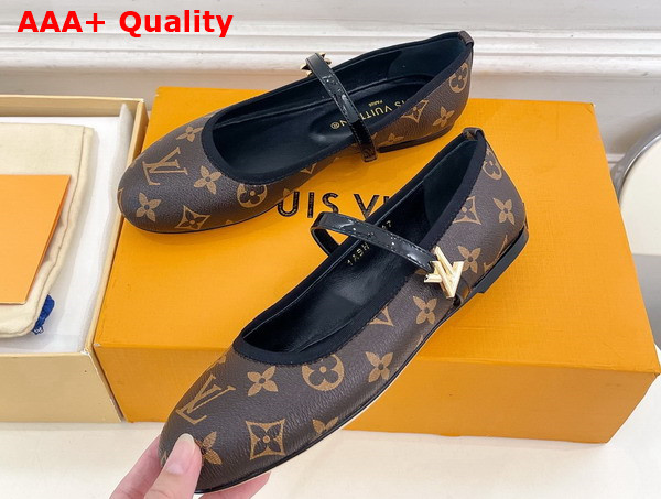 Louis Vuitton Romy Flat Ballerina in Monogram Canvas Replica