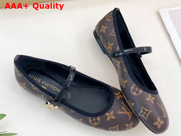 Louis Vuitton Romy Flat Ballerina in Monogram Canvas Replica