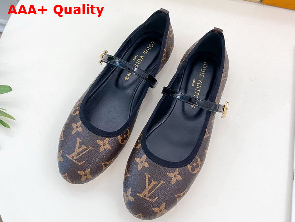 Louis Vuitton Romy Flat Ballerina in Monogram Canvas Replica