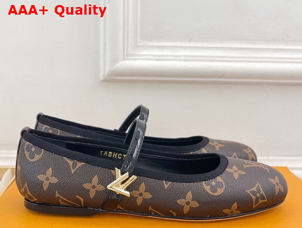 Louis Vuitton Romy Flat Ballerina in Monogram Canvas Replica