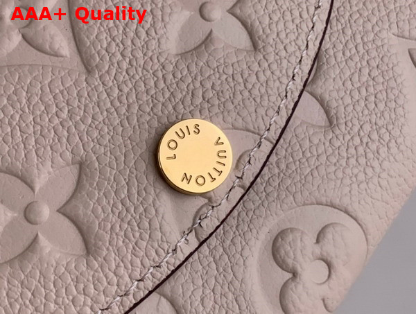 Louis Vuitton Rosalie Coin Purse Creme Monogram Empreinte Leather M81445 Replica