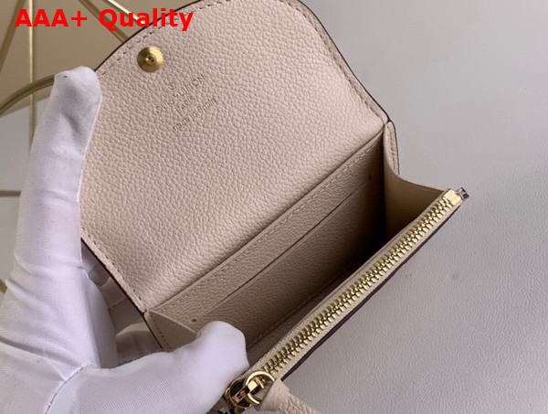 Louis Vuitton Rosalie Coin Purse Creme Monogram Empreinte Leather M81445 Replica