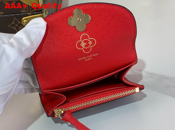 Louis Vuitton Rosalie Coin Purse Monogram Candy Red Adorable Gift for Vivienne Fans M12220 Replica