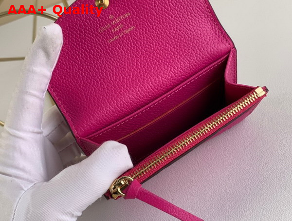 Louis Vuitton Rosalie Coin Purse Rose Pondichery Monogram Empreinte Leather M81521 Replica