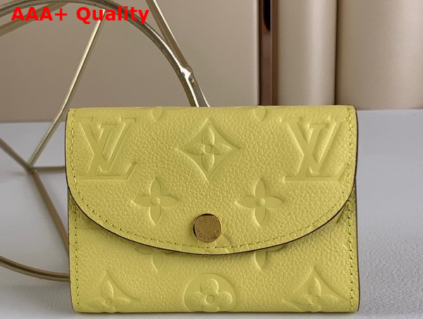 Louis Vuitton Rosalie Coin Purse Vert Acide Monogram Empreinte Leather M81444 Replica