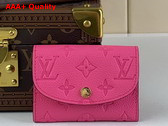 Louis Vuitton Rosalie Coin Purse in Rose Lollipop Monogram Empreinte Leather M82485 Replica