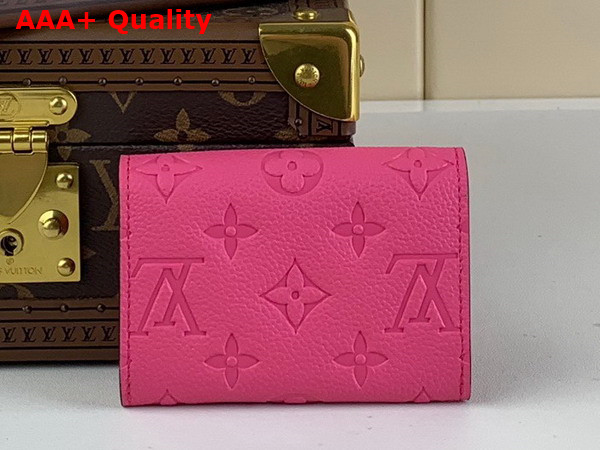 Louis Vuitton Rosalie Coin Purse in Rose Lollipop Monogram Empreinte Leather M82485 Replica