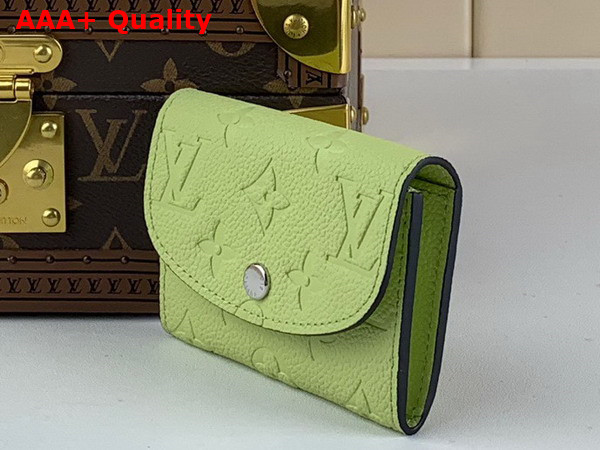 Louis Vuitton Rosalie Coin Purse in Vert Noto Monogram Empreinte Leather M82392 Replica