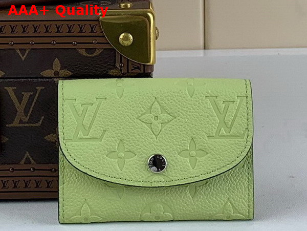 Louis Vuitton Rosalie Coin Purse in Vert Noto Monogram Empreinte Leather M82392 Replica