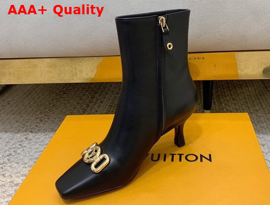 Louis Vuitton Rotary Ankle Boot in Black Calf Leather 1A94OX Replica