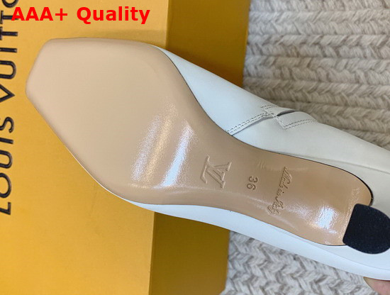 Louis Vuitton Rotary Ankle Boot in Ecru White Calf Leather 1A94PR Replica