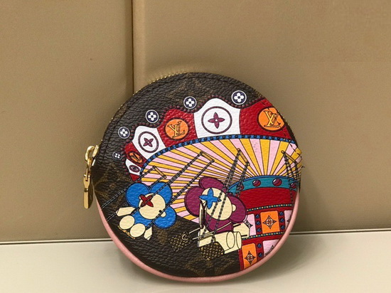 Louis Vuitton Round Coin Purse in Monogram Canvas Christmas 2020 Edition Replica