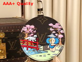 Louis Vuitton Round Coin Purse in Monogram Canvas Features a Colorful Print of Vivienne M80864 Replica