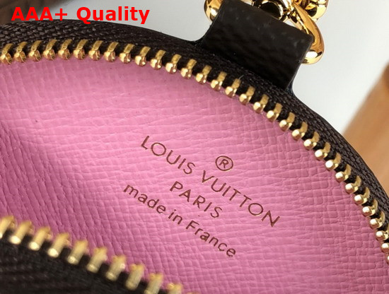 Louis Vuitton Round Coin Purse in Monogram Canvas Features a Colorful Print of Vivienne M80864 Replica