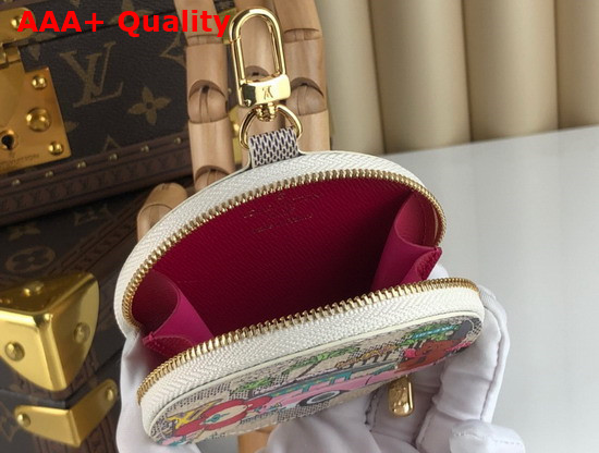 Louis Vuitton Round Coin purse Damier Azur Canvas N60493 Replica