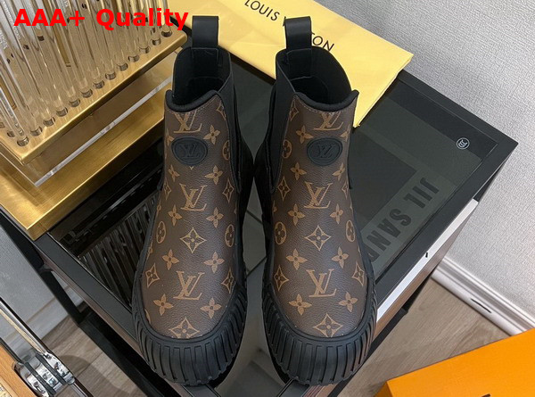 Louis Vuitton Ruby Flat Ankle Boot in Monogram Canvas Replica