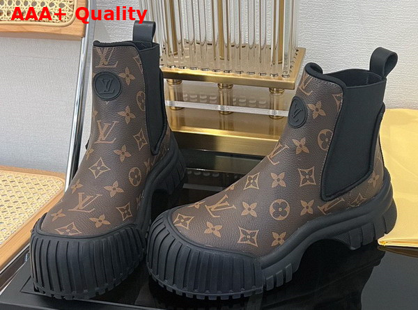 Louis Vuitton Ruby Flat Ankle Boot in Monogram Canvas Replica