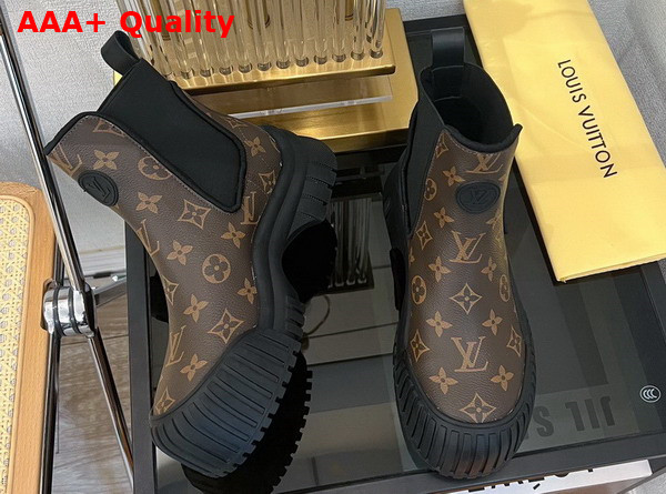 Louis Vuitton Ruby Flat Ankle Boot in Monogram Canvas Replica