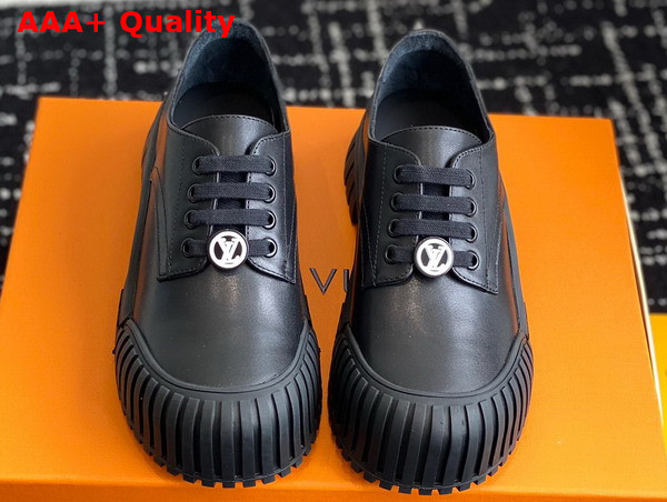 Louis Vuitton Ruby Flat Mary Jane Black Calf Leather 1ABUDA Replica