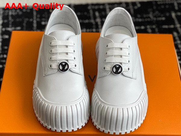 Louis Vuitton Ruby Flat Mary Jane White Calf Leather 1ABUE4 Replica