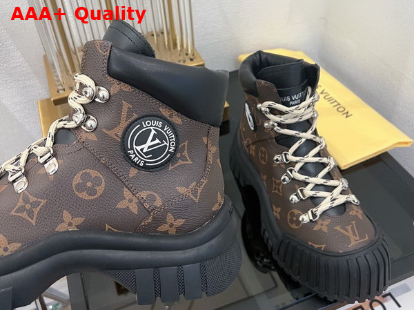 Louis Vuitton Ruby Flat Ranger Cacao Brown Patent Monogram Canvas and Calf Leather 1AALYG Replica