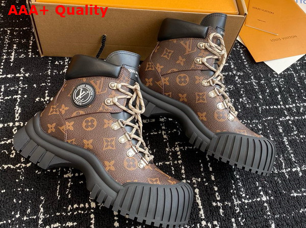 Louis Vuitton Ruby Flat Ranger in Cacao Brown Patent Monogram Canvas and Calf Leather 1AALYG Replica